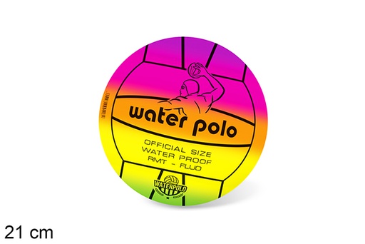 [826252] Balon decorado waterpolo fluo 21cm (112244)