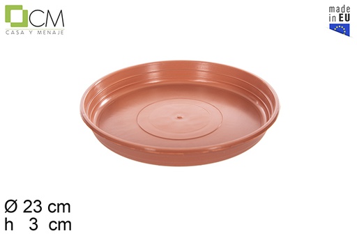 [115074] Assiette pot en terre cuite Olimpic 23 cm