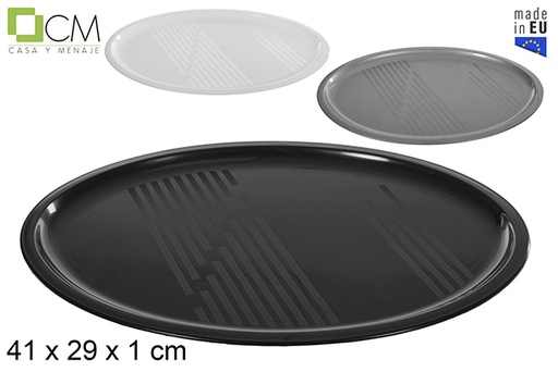 [115118] Oval plastic tray assorted colors