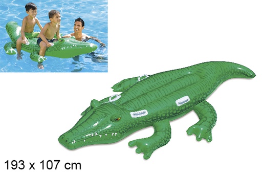 [115183] Crocodile inflatable mat with handle 193x107 cm