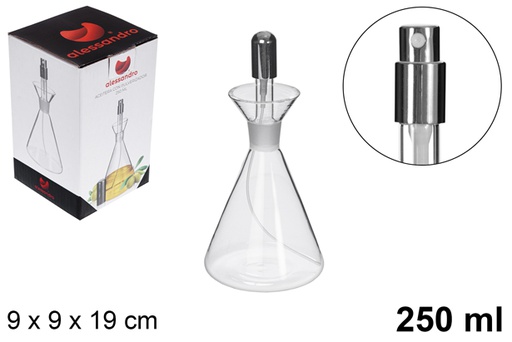 [115252] Galheteiro de vidro com rolha de spray 250 ml