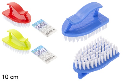 [115270] Brosse de nettoyage avec manche de couleur assortie 10 cm