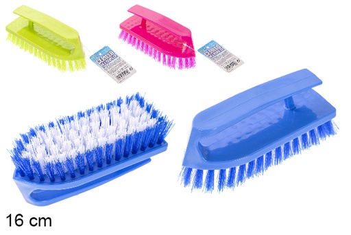 [115273] Cepillo limpieza con mango color surtido 16 cm
