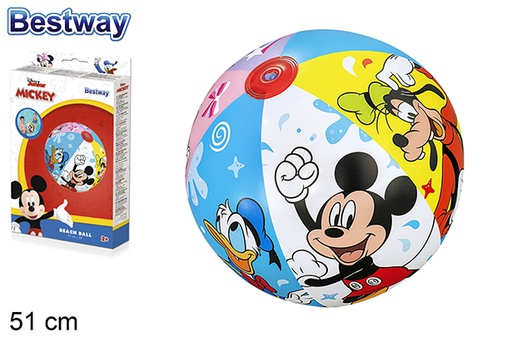 [115306] Pallone da spiaggia gonfiabile Mickey 51 cm