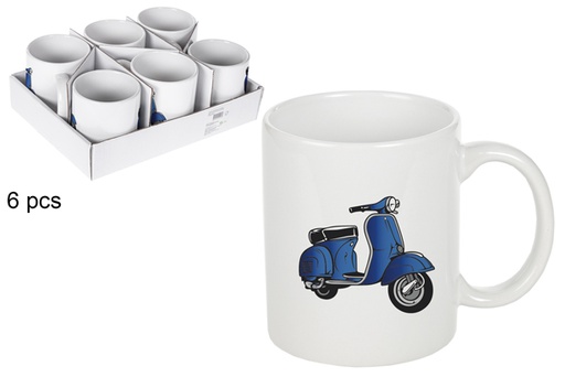 [115329] Tasse en céramique vespa bleu