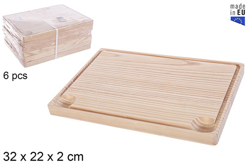 [115473] Tábua de madeira para bife 32x22 cm