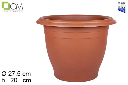 [107887] Maceta plástico campana terracota 28 cm