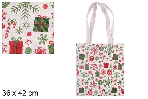 [115512] Christmas bag decorated 36x42 cm