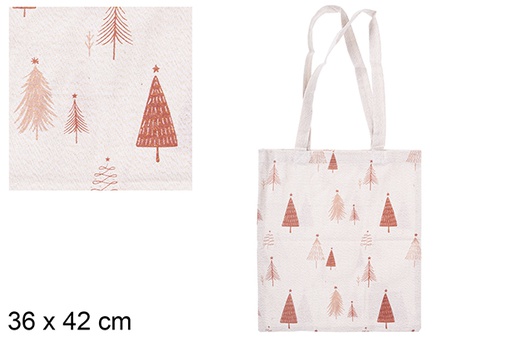 [115518] Bolsa tela Navidad oferta. 36x42 cm