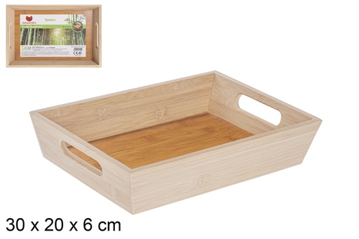 [115665] Bandeja ordenación bambú 30x20 cm