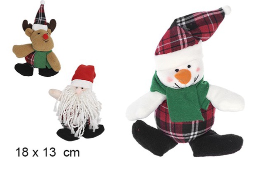 [047947] Peluche renna/Babbo Natale/pupazzo di neve assortimento