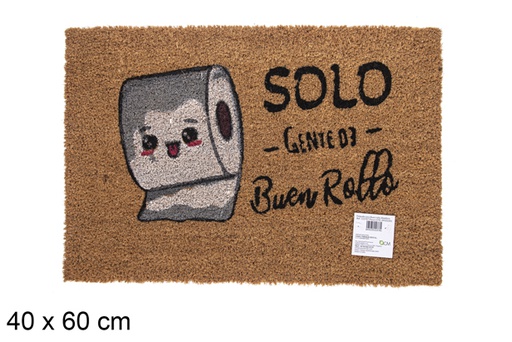 [115707] Felpudo coco Buen rollo 40x60 cm