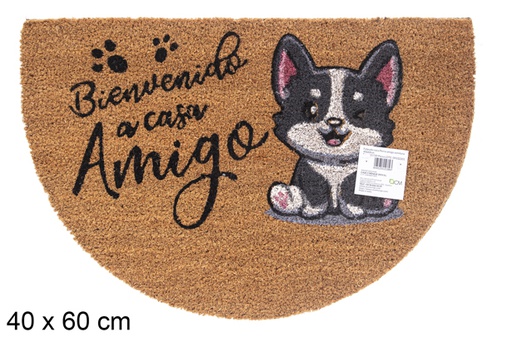 [115720] Coco paillasson Dog friend croissant 40x60 cm