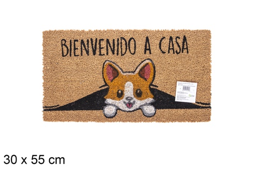 [115726] Capacho de coco Bienvenido a casa 30x55 cm