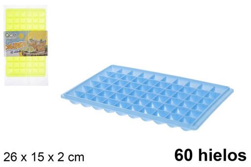 [115752] Cubitera 60 hielos colores surtidos