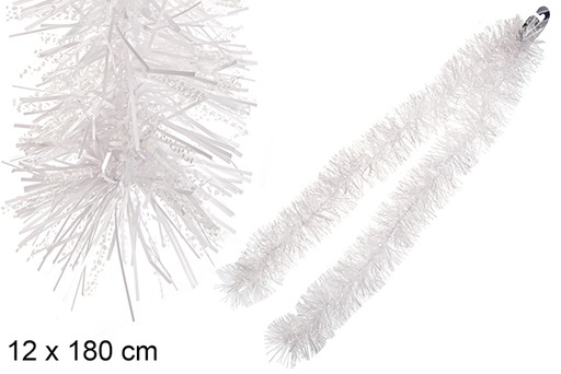 [116666] Snow/white wide fur boa 12x180 cm