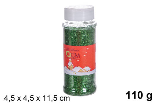 [116673] Barattolo glitter verde 110 gr.