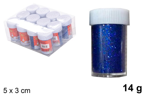 [116681] Blue glitter jar 14 gr.