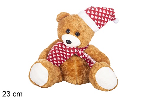 [116996] Peluche Navidad reno/oso surtido 23 cm