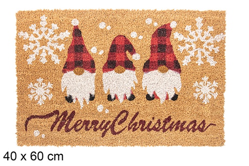 [117033] Felpudo decorado duendes Navidad 40x60 cm