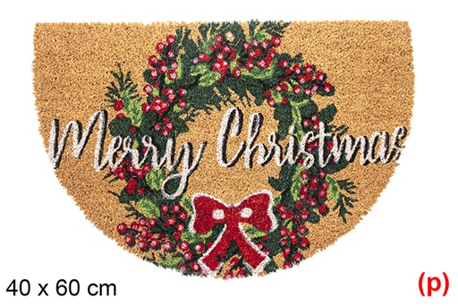 [117038] Felpudo semiluna Merry Christmas 40x60 cm