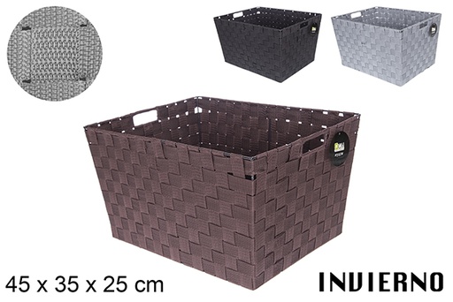 [117097] Panier en nylon couleur Invierno 45x35x25 cm