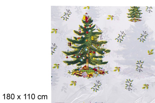 [117154] Toalha de mesa de Natal em PVC sortida 180x110 cm