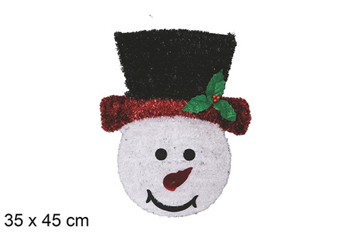 [117195] Boneco de neve ouropel 35x45 cm