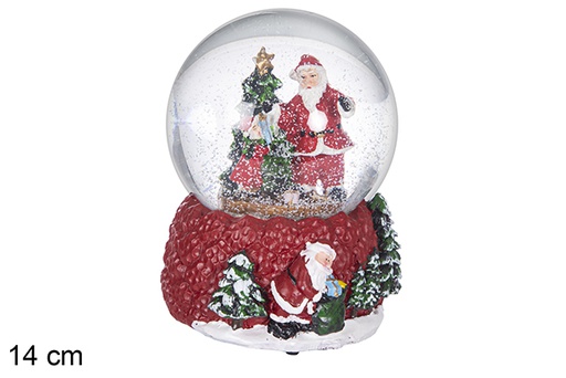 [117231] Bola de vidro decorativa de Natal com água 14 cm