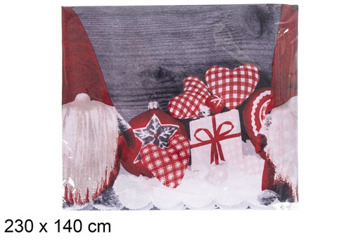 [117253] Nappe décoration de Noël 230x140 cm