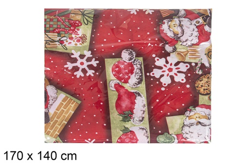 [117254] Nappe décoration de Noël 170x140 cm