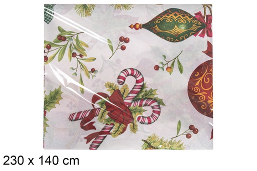 [117259] Nappe décoration de Noël 230x140 cm