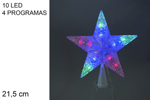 [117476] Cool white luminous star tip 4 programs 21,5 cm