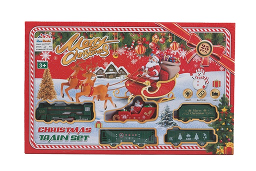 [117724] Battery-operated luminous Christmas train 25 pieces