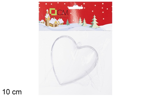 [117750] Coeur PVC transparent 10 cm