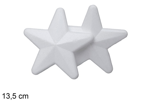 [117787] Pack 2 estrellas poliestireno blanco 13,5 cm