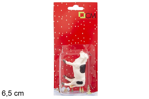 [117813] Resin cow figure in blister 6.5 cm