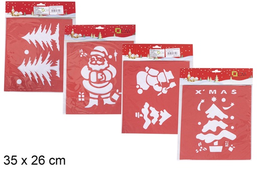 [118027] 2 CHRISTMAS TEMPLATES ASSORTED MODELS 35X26 CM