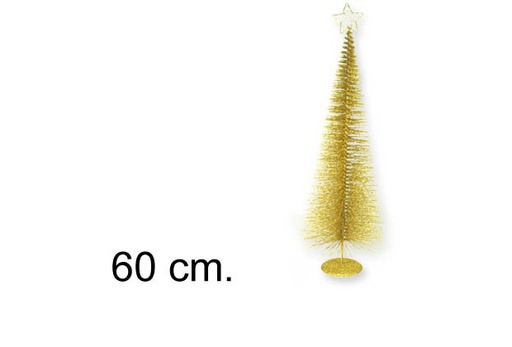 [048937] Albero dorato addobbo natalizio 60 cm