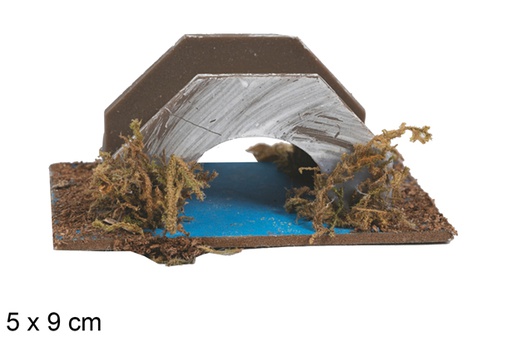 [118105] Pont avec lac sous blister 5x9 cm