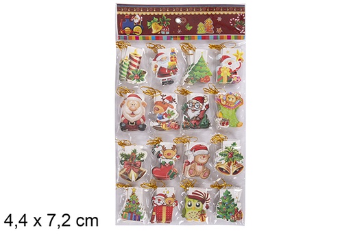 [118148] Pack 128 biglietti regalo natalizi 4,4x7,2 cm