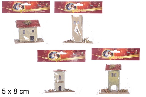 [118171] Casita pequeña 4 modelos surtidos en bolsa 5x8 cm  