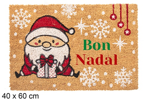 [118323] Paillasson Père Noël assis Bon Nadal 40x60 cm