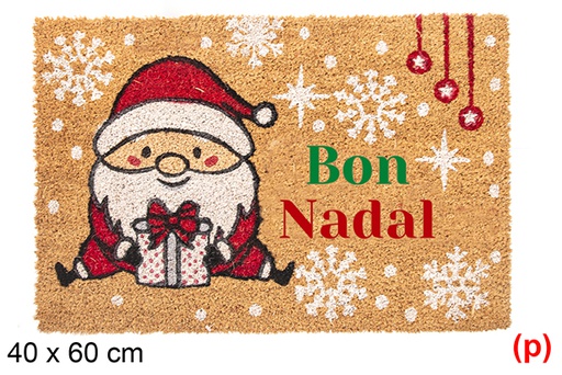 [118323] Zerbino Babbo Natale seduto Bon Nadal 40x60 cm