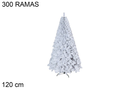 [118492] Árvore de Natal branca Mont Blanc 300 ramos 120 cm 