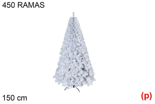 [118493] Árvore de natal branco mont blanc 150cm 450 ramos