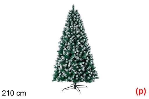 [118596] Arbol navidad Riga nevado 210cm 800 ramas