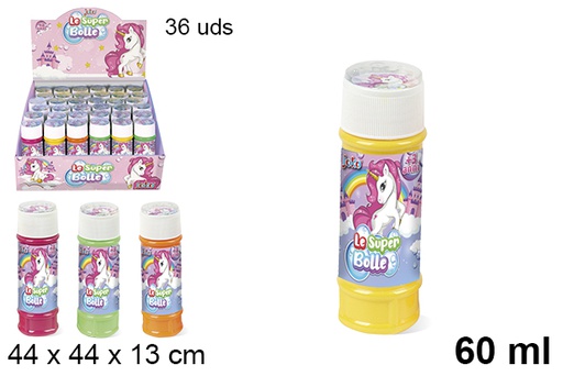 [118634] Flacon bulles de savon Licorne 60 ml