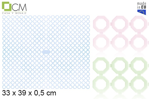 [118649] Plastic draining rack pastel colors 33x39 cm
