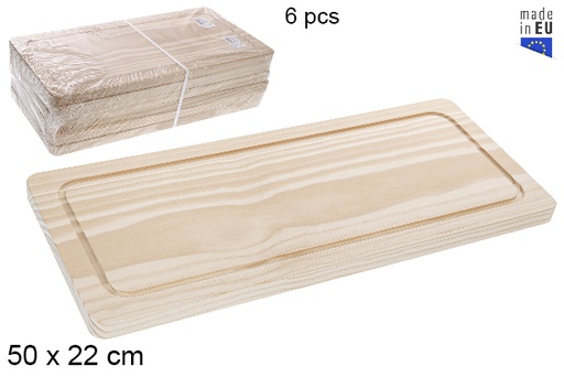 [118711] Tábua de madeira para bife 50x22 cm